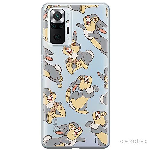 ERT GROUP mobiltelefonfodral för Xiaomi REDMI NOTE 10 PRO originalt och officiellt licensierat Disney mönster Thumper 003 optimalt anpassad till formen på mobiltelefonen, gedeeltelijk transparant 5905131820365