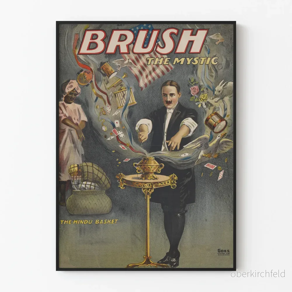 Vintageposter Brush The Mystic - Magisk och mystisk väggdekoration