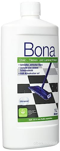 Bona Sten, kakel och laminat Polish 1 l, glansvårdsprodukter för hårda golv 7312799652562
