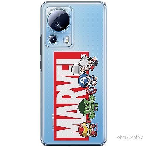 ERT GROUP mobiltelefonfodral för Xiaomi 13 LITE/CIVI 2 originalt och officiellt licensierat Marvel mönster 010 optimalt anpassad till formen på mobiltelefonen, gedeeltelijk transparant 5905511924096