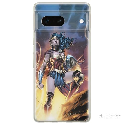 ERT GROUP mobiltelefonfodral för Google PIXEL 7 originalt och officiellt licensierat DC mönster Wonder Woman 001 optimalt anpassad till formen på mobiltelefonen, fodral tillverkad av TPU plast 5905795160197