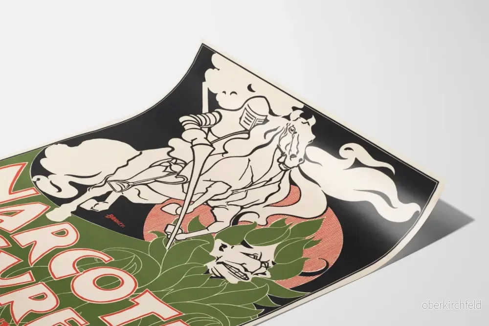 Vintageposter Narcoti Cure mot rökning - Bild 3