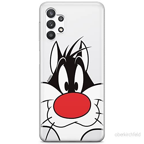 ERT GROUP mobiltelefonfodral för Samsung A32 5G originalt och officiellt licensierat Looney Tunes mönster Sylvester 001 optimalt anpassad till formen på mobiltelefonen, gedeeltelijk transparant 5903040057742