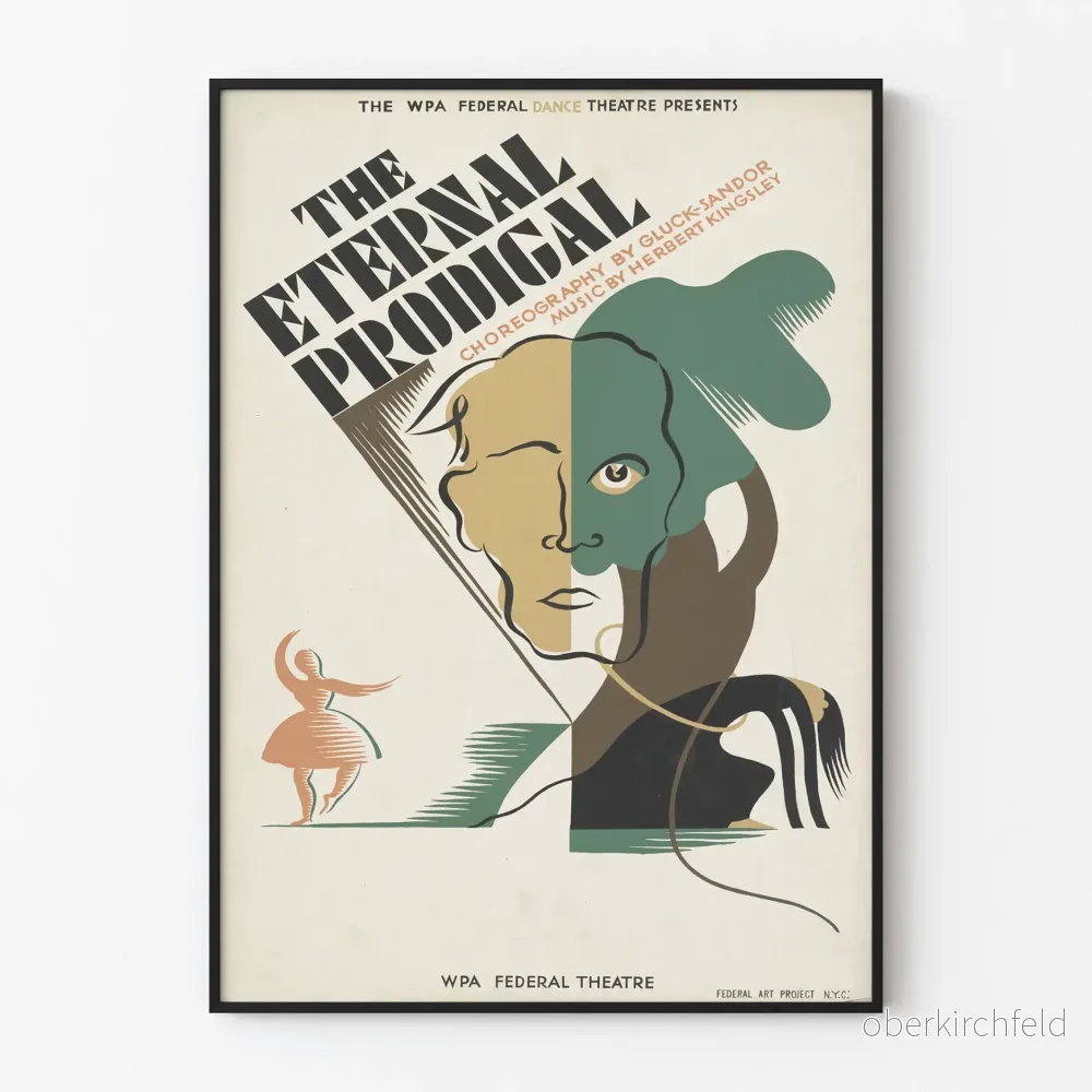 Vintageposter The Eternal Prodigal Teater Dans