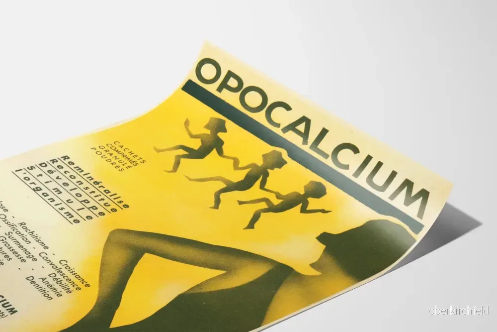 Vintageposter Opocalcium för väggdekoration för hälsa - Bild 3