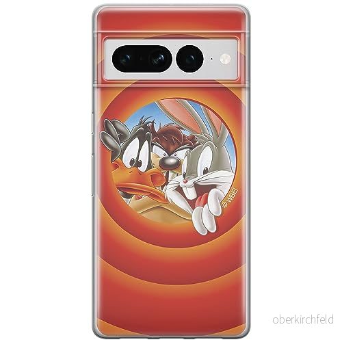 ERT GROUP mobiltelefonfodral för Google PIXEL 7 PRO originalt och officiellt licensierat Looney Tunes mönster 002 optimalt anpassad till formen på mobiltelefonen, fodral tillverkad av TPU plast 5905795165796