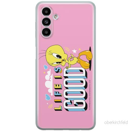 ERT GROUP mobiltelefonfodral för Samsung A13 5G/ A04s originalt och officiellt licensierat Looney Tunes mönster Tweety 016 anpassad till formen på mobiltelefonen, fodral tillverkad av TPU plast 5905795099046