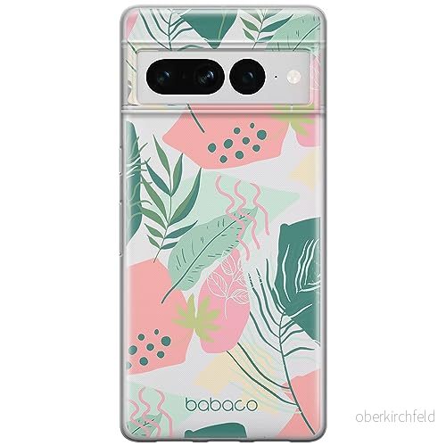 ERT GROUP mobiltelefonfodral för Google PIXEL 7 PRO originalt och officiellt licensierat Babaco mönster Plants 010 optimalt anpassad till formen på mobiltelefonen, gedeeltelijk transparant 5905795168162