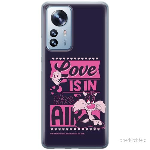 ERT GROUP mobiltelefonfodral för Xiaomi 12 PRO originalt och officiellt licensierat Looney Tunes mönster Sylvester & Tweety 007, fodral tillverkad av TPU plast 5905795123406