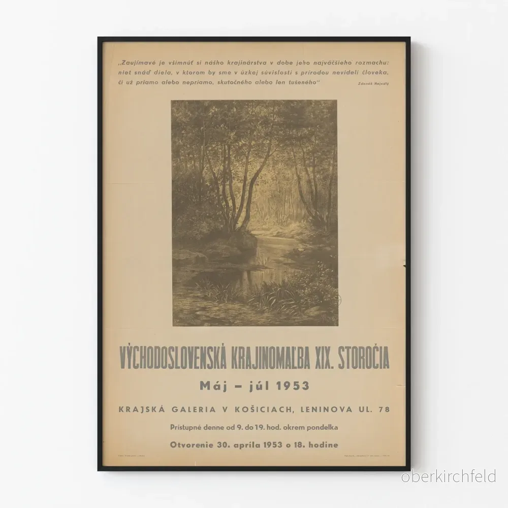 Dekorativ poster Landskap är Slovakien 1800-talet