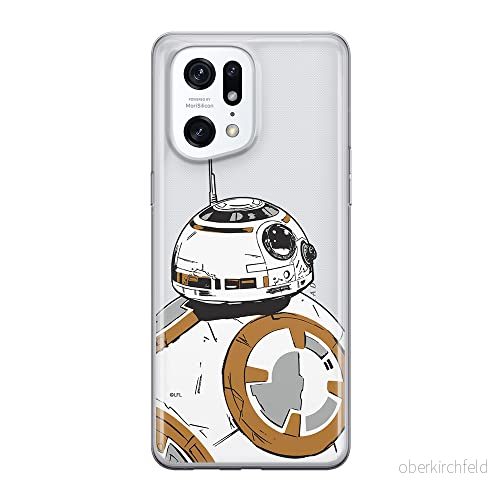 ERT GROUP mobiltelefonfodral för Oppo FIND X5 PRO originalt och officiellt licensierat Star Wars mönster BB 8 009 optimalt anpassad till formen på mobiltelefonen, gedeeltelijk transparant 5905511407339