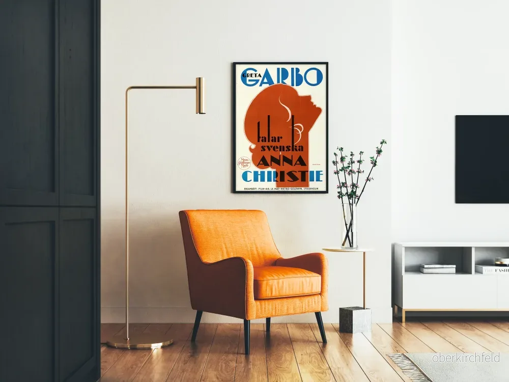 Vintageposter Greta Garbo Anna Christie – Kinas klassiska väggdekoration - Bild 2