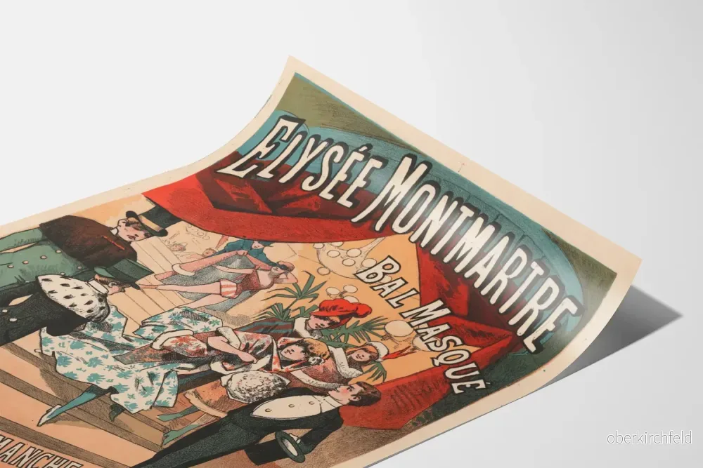 Vintageposter Bal Masqué Élysée Montmartre - Bild 3