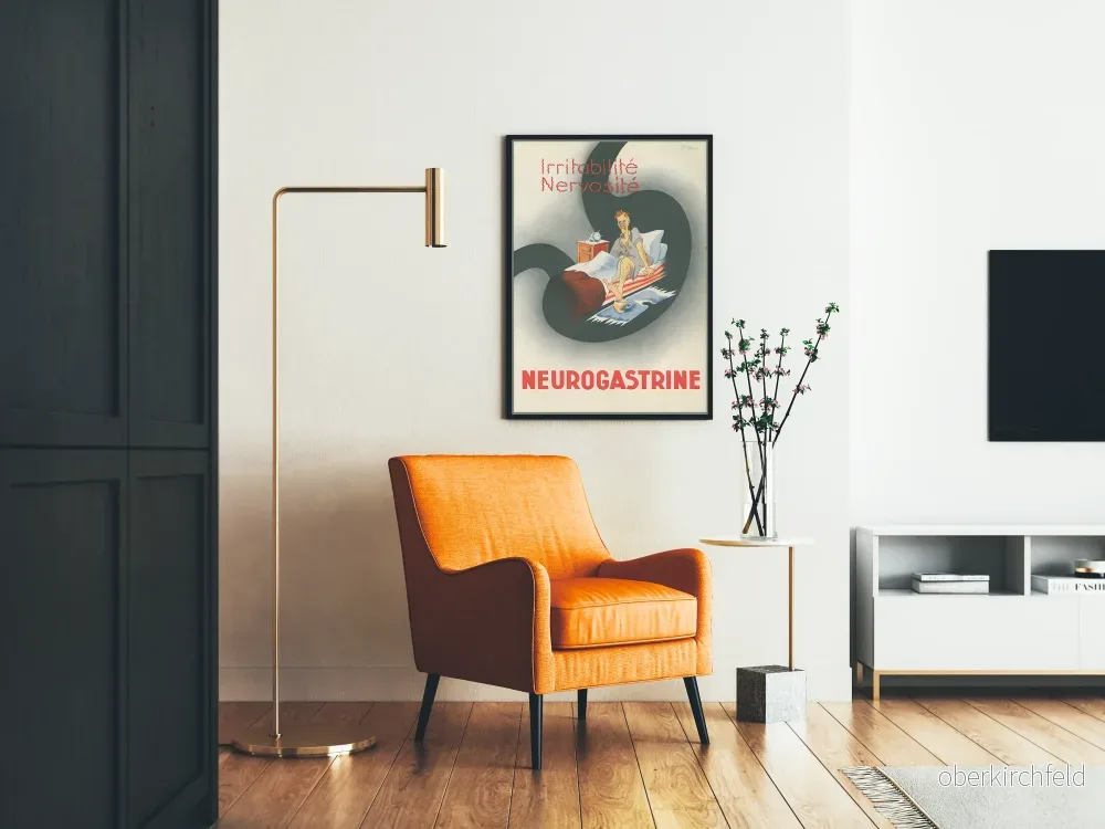 Vintageposter Neurogastrine - Retro hälsoväggdekoration - Bild 2