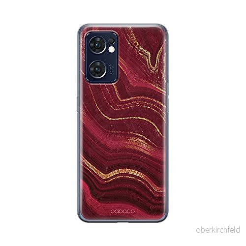 ERT GROUP mobiltelefonfodral för Oppo RENO 7 5G originalt och officiellt licensierat Babaco mönster Marble 011 optimalt anpassad till formen på mobiltelefonen, fodral tillverkad av TPU plast 5905511309862