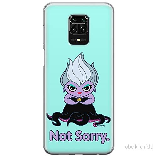 ERT GROUP mobiltelefonfodral för Xiaomi REDMI NOTE 9 PRO/ 9S originalt och officiellt licensierat Disney mönster Ursula 004 anpassad till formen på mobiltelefonen, fodral tillverkad av TPU plast 5905131458582