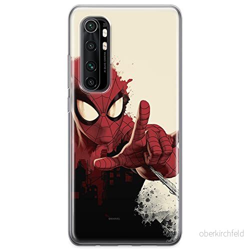 ERT GROUP mobiltelefonfodral för Xiaomi MI NOTE 10 Lite originalt och officiellt licensierat Marvel mönster Spider Man 006 anpassad till formen på mobiltelefonen, fodral tillverkad av TPU plast 5904805592263
