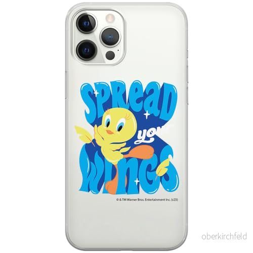 ERT GROUP mobiltelefonfodral för Iphone 12 PRO MAX originalt och officiellt licensierat Looney Tunes mönster Tweety 014 optimalt anpassad till formen på mobiltelefonen, gedeeltelijk transparant 5905795096540