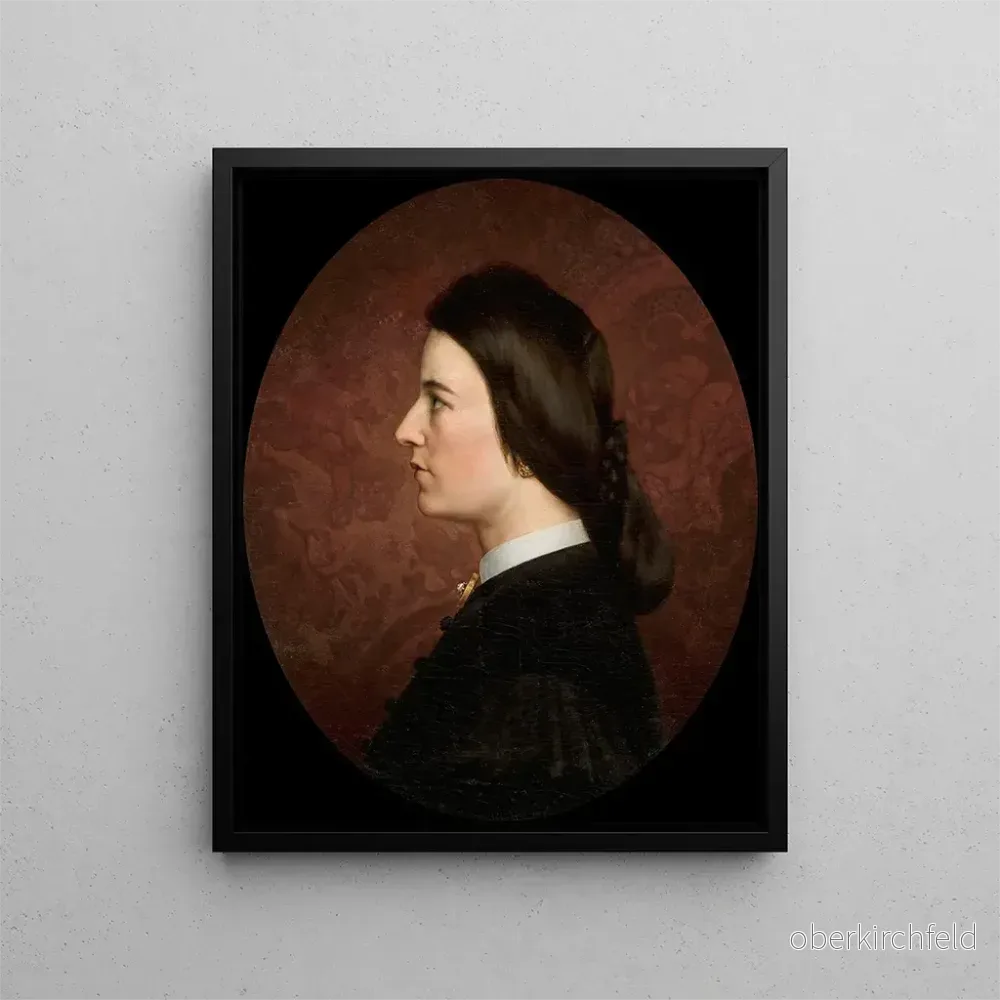 Målning Portrait av konstnärens syster Maria Sawiczewska - Artur Grottger | Konsttryck