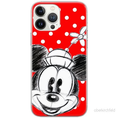 ERT GROUP mobiltelefonfodral för Iphone 13 PRO MAX originalt och officiellt licensierat Disney mönster Minnie 009 Vit optimalt anpassad till formen på mobiltelefonen, fodral tillverkad av TPU plast 5903932863765