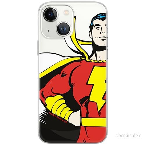 ERT GROUP mobiltelefonfodral för Iphone 13 originalt och officiellt licensierat DC mönster Shazam 001 Vit optimalt anpassad till formen på mobiltelefonen, gedeeltelijk transparant 5903932922509