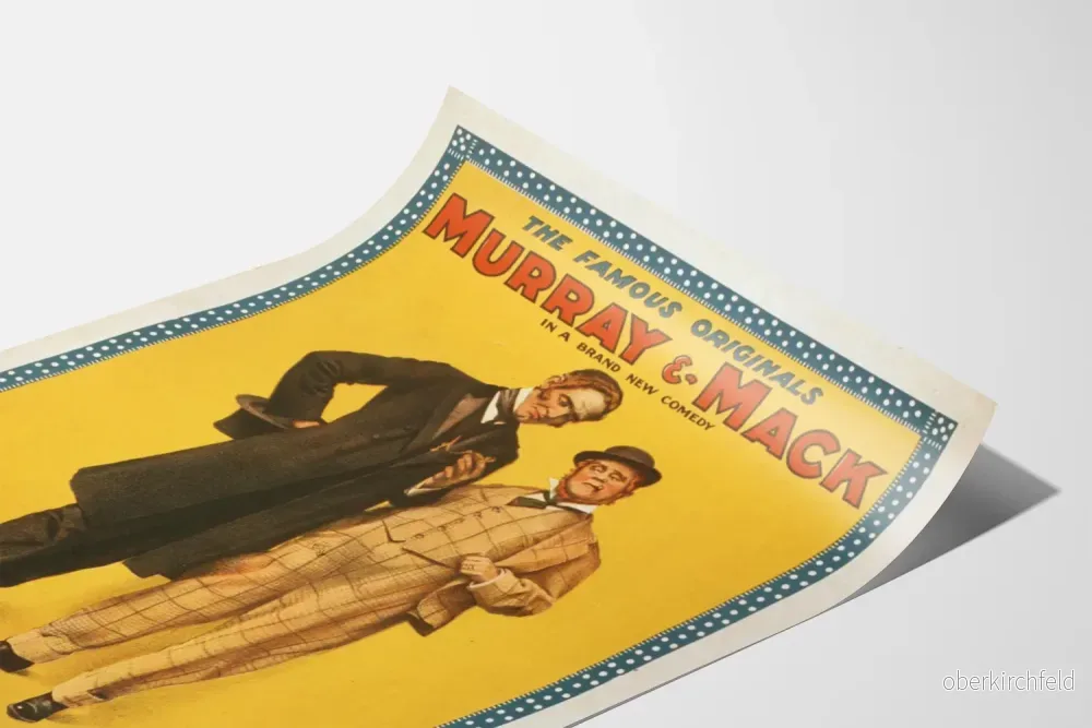 Vintageaffisch komedi Murray & Mack - Retro väggdekoration poster - Bild 3