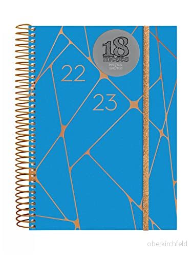 Finocam Agenda 2022 2023 Spiral 18 Månader 2 Dagar Sida juli December (18 månader) Geometric 8422952336181