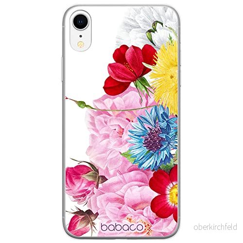 ERT GROUP mobiltelefonfodral för Iphone XR originalt och officiellt licensierat Babaco mönster Flowers 056 optimalt anpassad till formen på mobiltelefonen, fodral tillverkad av TPU plast 5905131358196