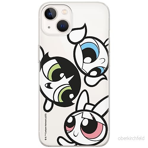 ERT GROUP mobiltelefonfodral för Iphone 13 originalt och officiellt licensierat The Powerpuff Girls mönster 014 anpassad till formen på mobiltelefonen, gedeeltelijk transparant 5905511962975