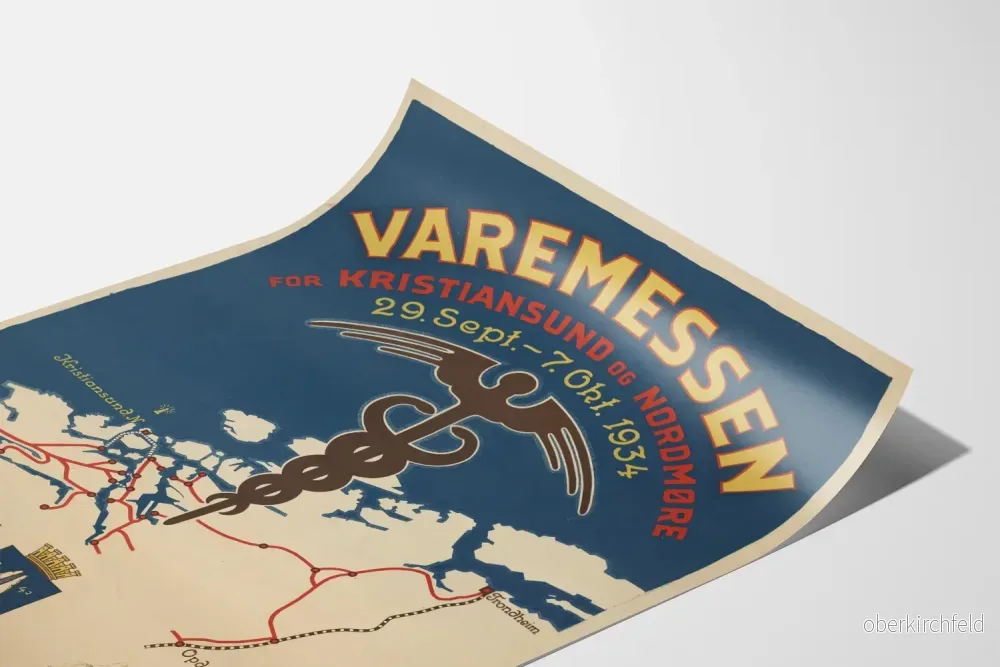 Vintageposter Varemesse Kristiansund 1934 - Bild 3