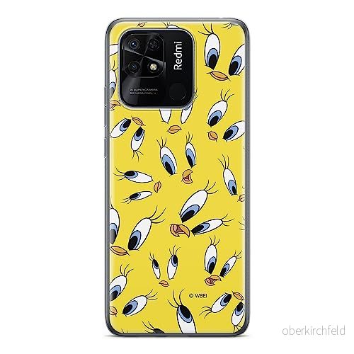 ERT GROUP mobiltelefonfodral för Xiaomi REDMI 10C originalt och officiellt licensierat Looney Tunes mönster Tweety 006 optimalt anpassad till formen på mobiltelefonen, fodral tillverkad av TPU plast 5905511543556