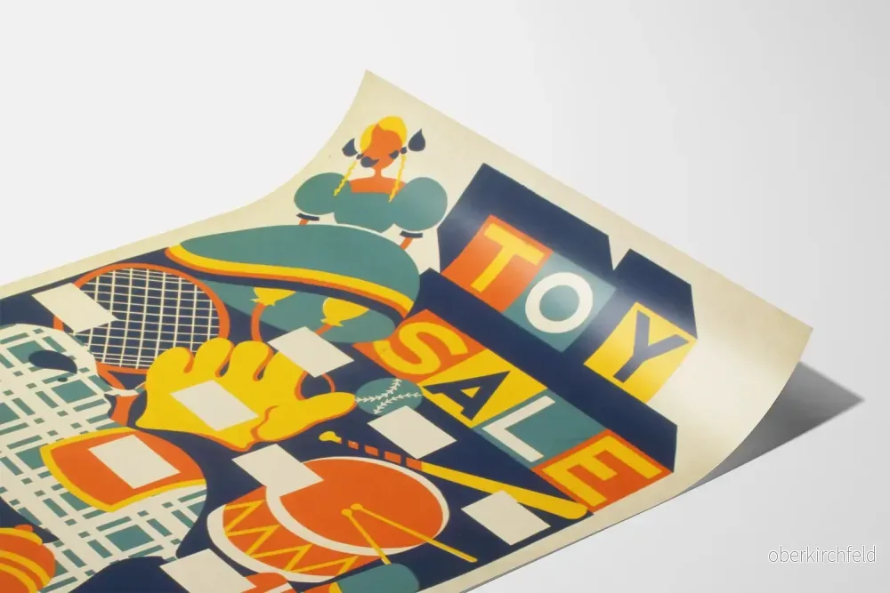 Vintageposter för väggdekoration Toy Sale - Bild 3