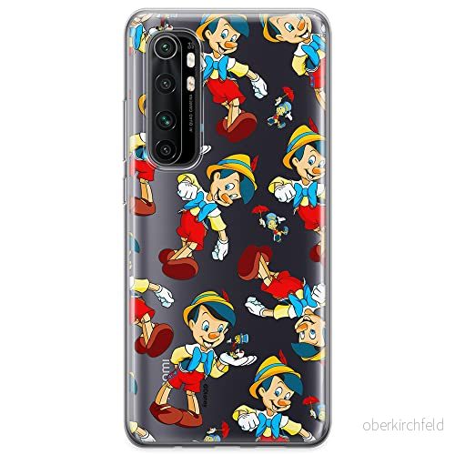 ERT GROUP mobiltelefonfodral för Xiaomi MI NOTE 10 Lite originalt och officiellt licensierat Disney mönster Pinocchio 002 optimalt anpassad till formen på mobiltelefonen, gedeeltelijk transparant 5905131814661