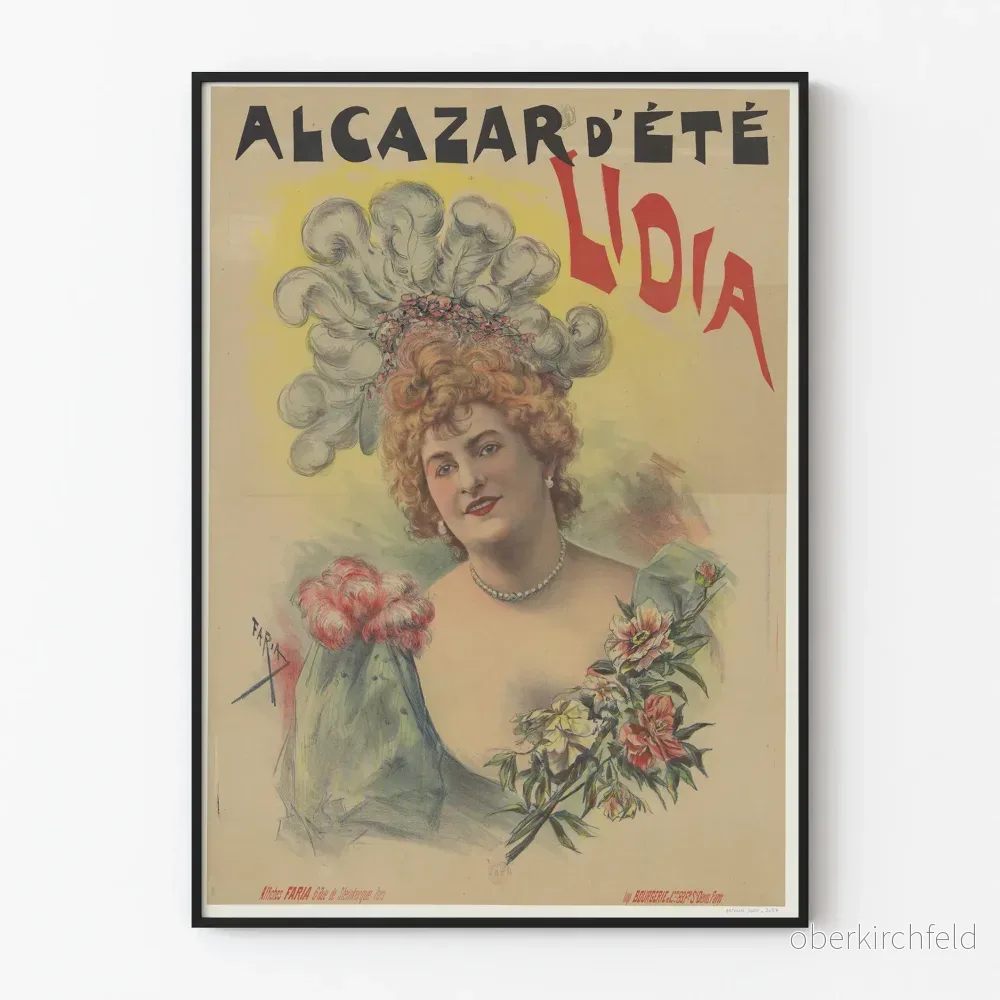 Vintageaffisch Alcazar sommar Lidia – Elegant väggdekoration Vintageaffisch Alcazar sommar Lidia – Elegant väggdekoration