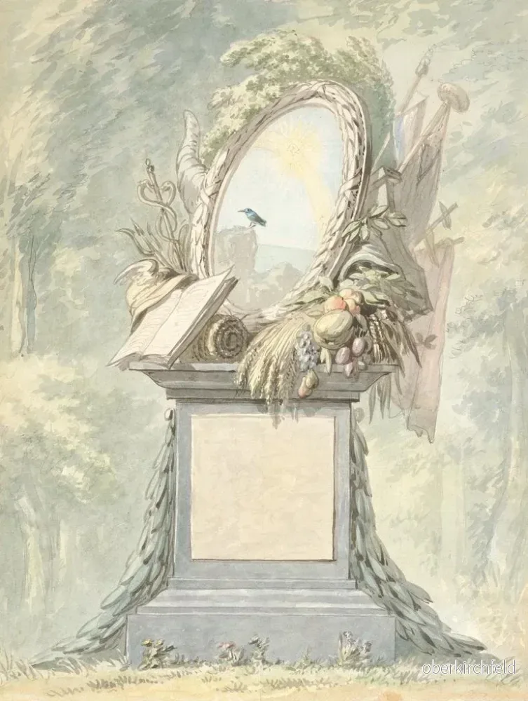 Målning Monument - Aert Schouman | Konsttryck - Bild 2