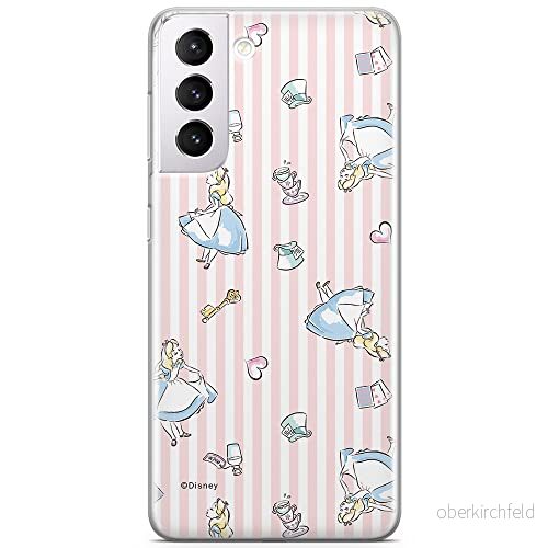 ERT GROUP mobiltelefonfodral för Samsung S21 originalt och officiellt licensierat Disney mönster Alice 001 optimalt anpassad till formen på mobiltelefonen, fodral tillverkad av TPU plast 5903932287103
