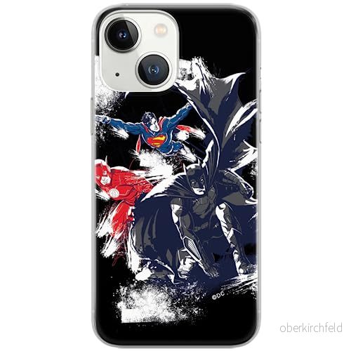 ERT GROUP mobiltelefonfodral för Iphone 13 originalt och officiellt licensierat DC mönster Justice League 002 Vit optimalt anpassad till formen på mobiltelefonen, fodral tillverkad av TPU plast 5903932920437