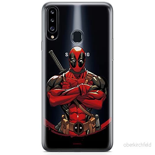ERT GROUP mobiltelefonfodral för Samsung A20S originalt och officiellt licensierat Marvel mönster Deadpool 006 optimalt anpassad till formen på mobiltelefonen, gedeeltelijk transparant 5904805442308