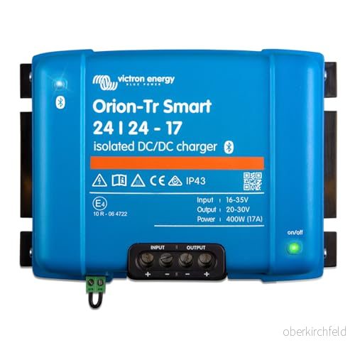 Victron Energy Orion Tr Smart 24/24 Volt 17 amp 400 Watt DC Laddare, Isolerad (Bluetooth) 8719076047728