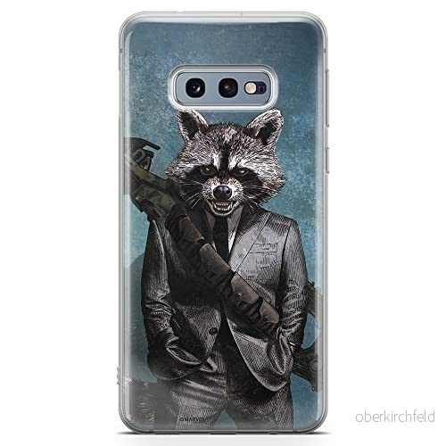 ERT GROUP mobiltelefonfodral för Samsung S10e originalt och officiellt licensierat Marvel mönster Rocket 002 optimalt anpassad till formen på mobiltelefonen, fodral tillverkad av TPU plast 5904805506949