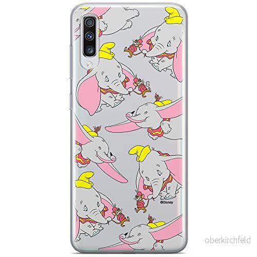 ERT GROUP mobiltelefonfodral för Samsung A70 originalt och officiellt licensierat Disney mönster Dumbo 016 optimalt anpassad till formen på mobiltelefonen, gedeeltelijk transparant 5905131803399