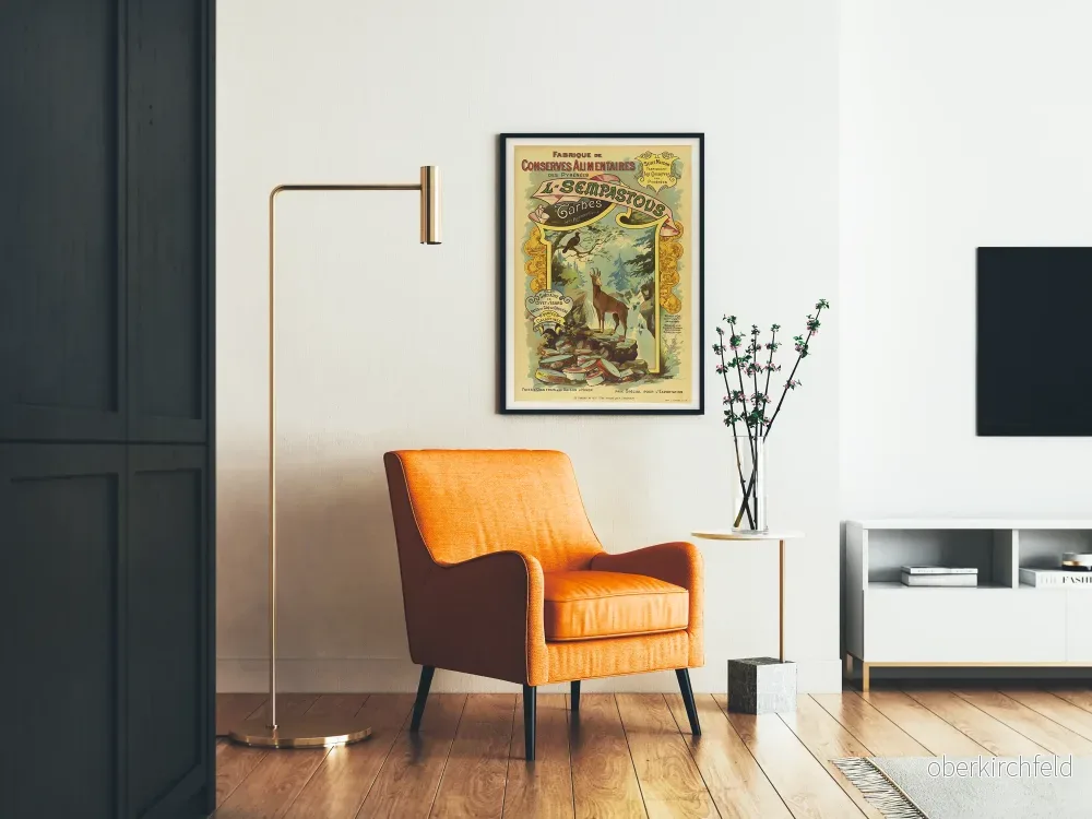 Vintageposter för livsmedelskonserver från Pyrénerna L-Sempastous - Bild 2