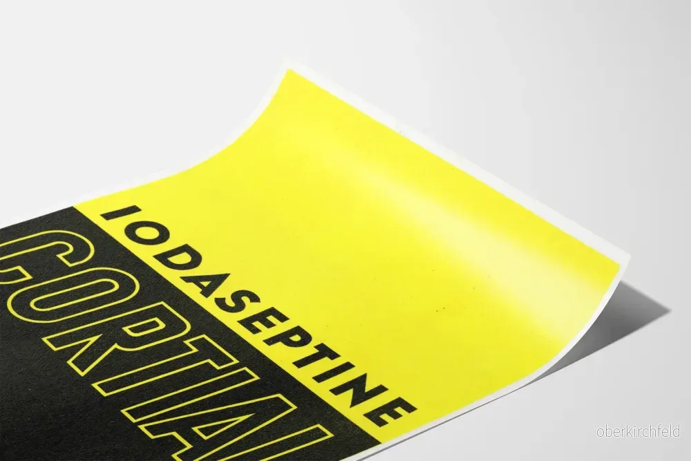 Dekorativ poster Iodaseptine Cortial i tvåfärgad design - Bild 3