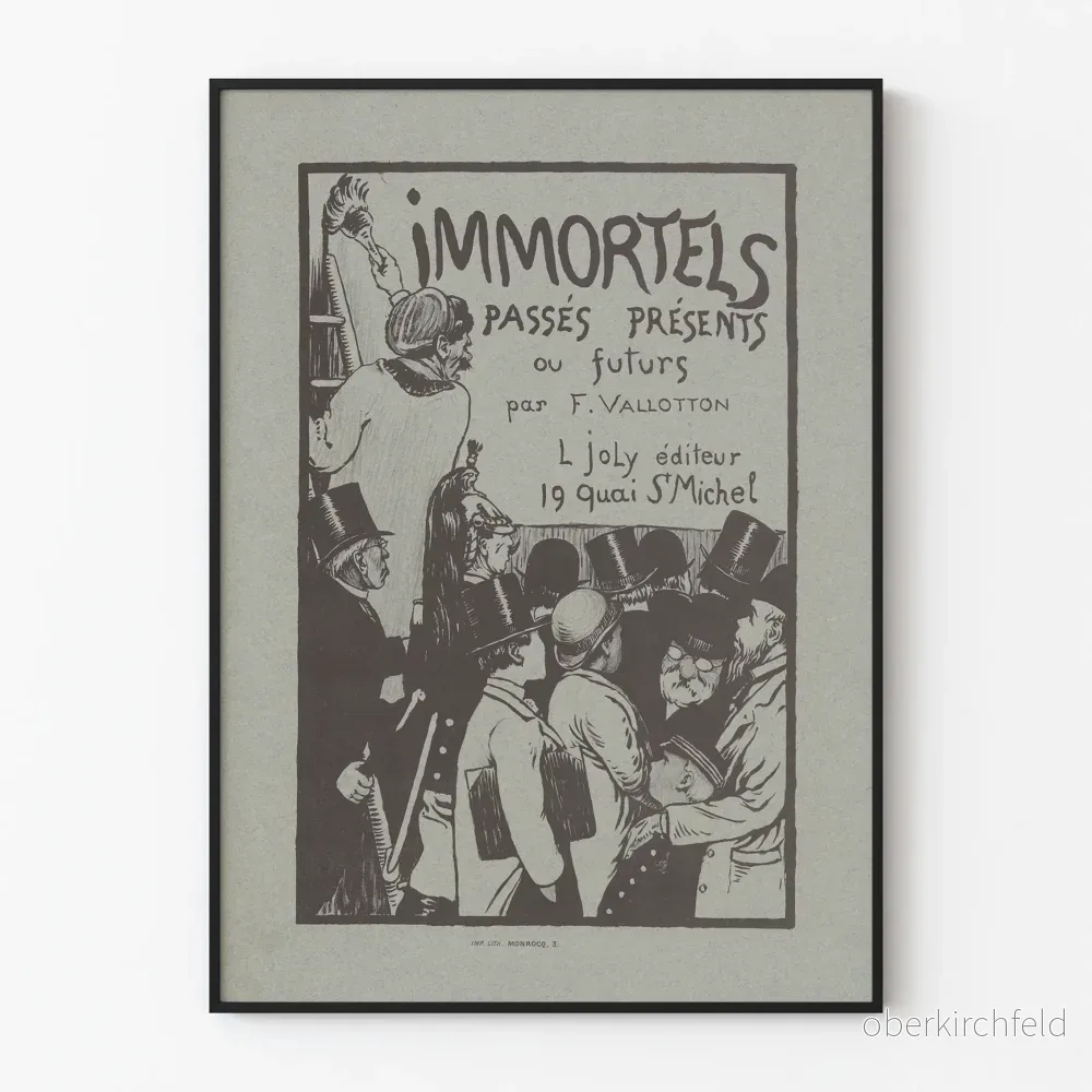 Vintageposter för odödliga, dåvarande, nuvarande eller framtida
