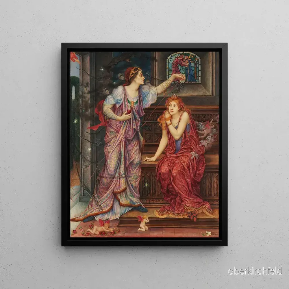 Målning La Reine Éléonore, la belle Rosamund – Evelyn de Morgan | Konsttryck Målning La Reine Éléonore, la belle Rosamund – Evelyn de Morgan | Konsttryck