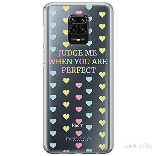 ERT GROUP mobiltelefonfodral för Xiaomi REDMI NOTE 9 PRO/ 9S originalt och officiellt licensierat Babaco mönster Judge me 001 optimalt anpassad till formen på mobiltelefonen, gedeeltelijk transparant 5903932901139