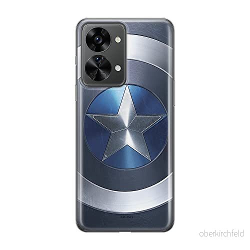ERT GROUP mobiltelefonfodral för Oneplus NORD 2T 5G originalt och officiellt licensierat Marvel mönster Captain America 005 anpassad till formen på mobiltelefonen, fodral tillverkad av TPU plast 5905511265380