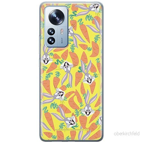 ERT GROUP mobiltelefonfodral för Xiaomi 12 PRO originalt och officiellt licensierat Looney Tunes mönster Bugs 017 optimalt anpassad till formen på mobiltelefonen, fodral tillverkad av TPU plast 5905795081485