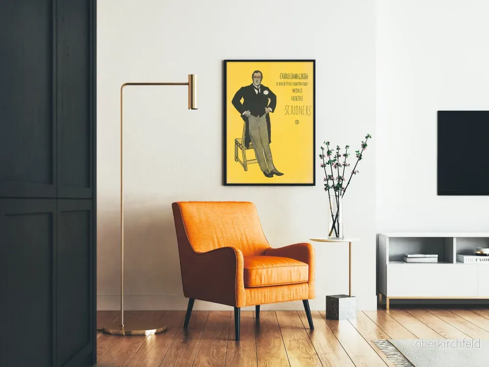 Vintageposter av Charles Dana Gibson, illustratör för Scribners - Bild 2