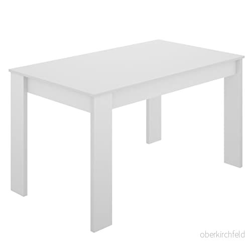 DEKIT Sami Matbord eller Fast kök, Melamin, Vit, 77x139x81 cm 8435511452239